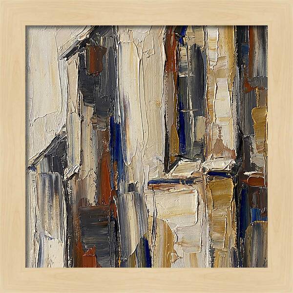 Historic Chapel In Palette Knife Style