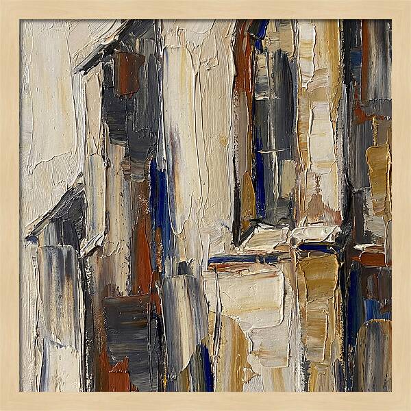 Historic Chapel In Palette Knife Style