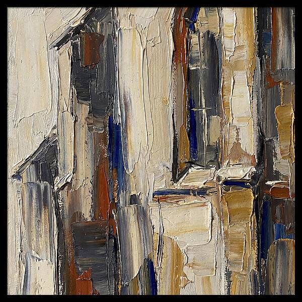 Historic Chapel In Palette Knife Style