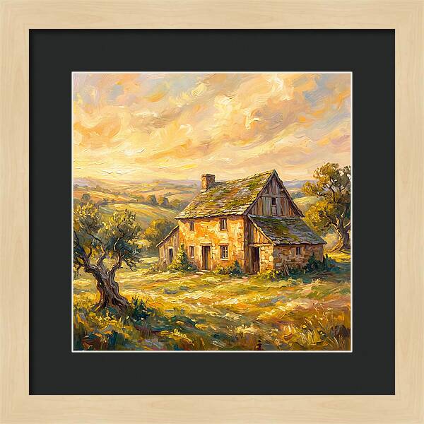 Historic Farmhouse At Dusk