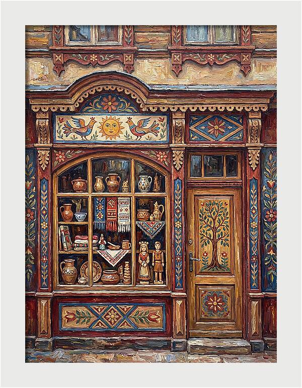 Historic Folk Storefront Charm