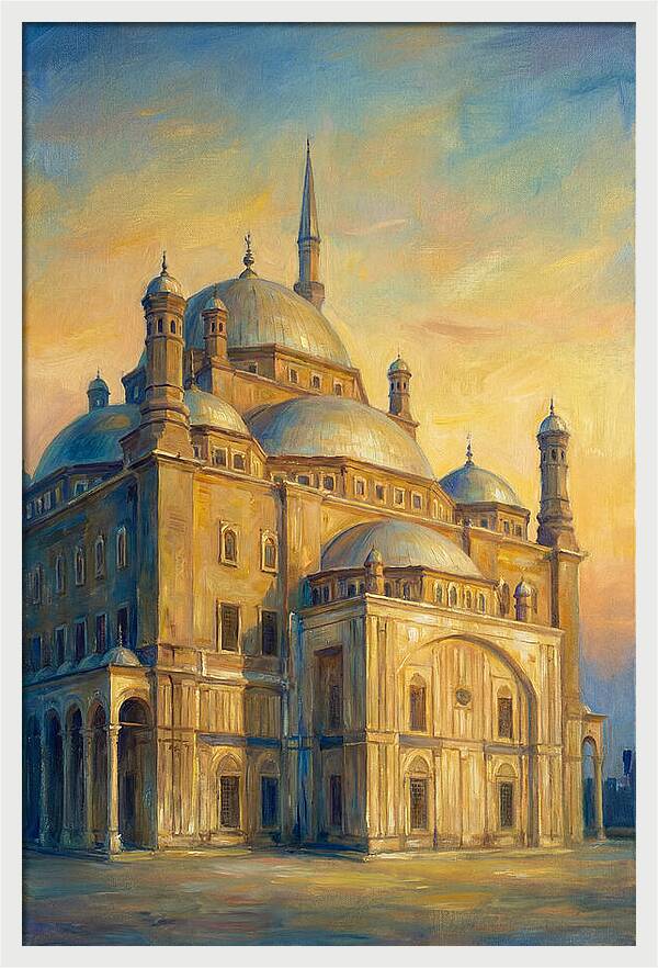 Historic Mosque At Dusk