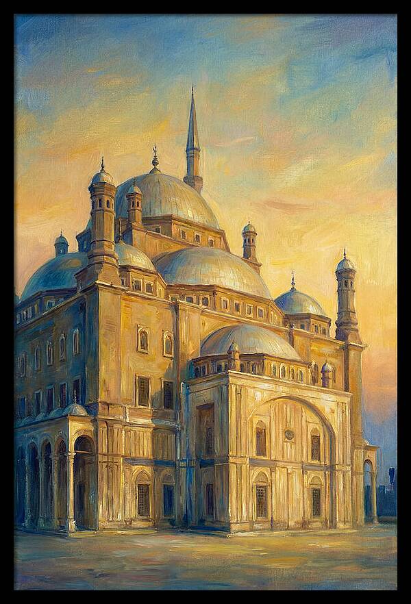 Historic Mosque At Dusk