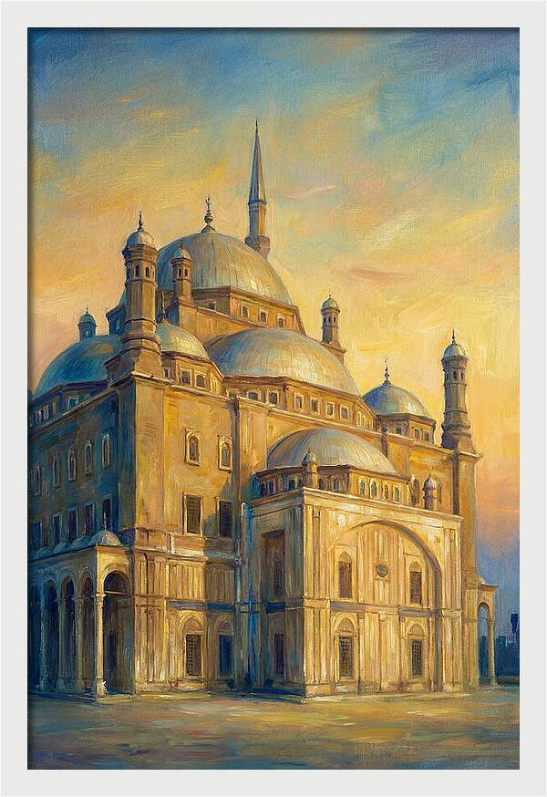 Historic Mosque At Dusk