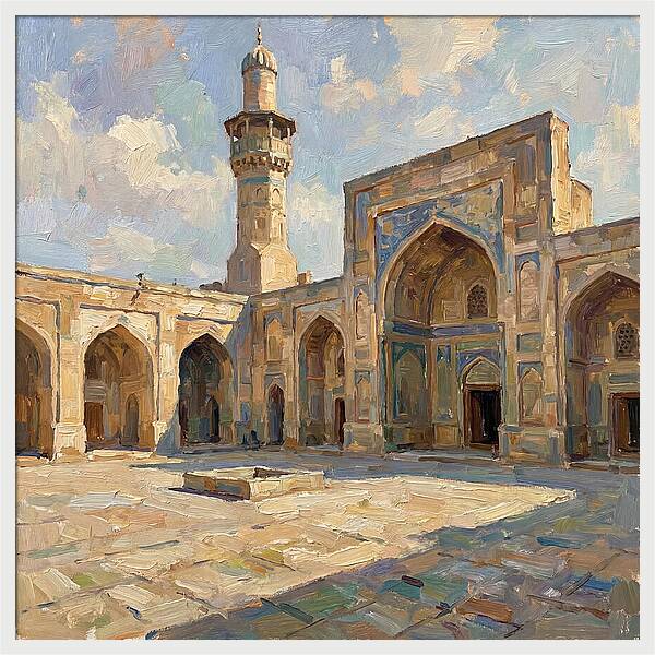 Historic Mosque Courtyard