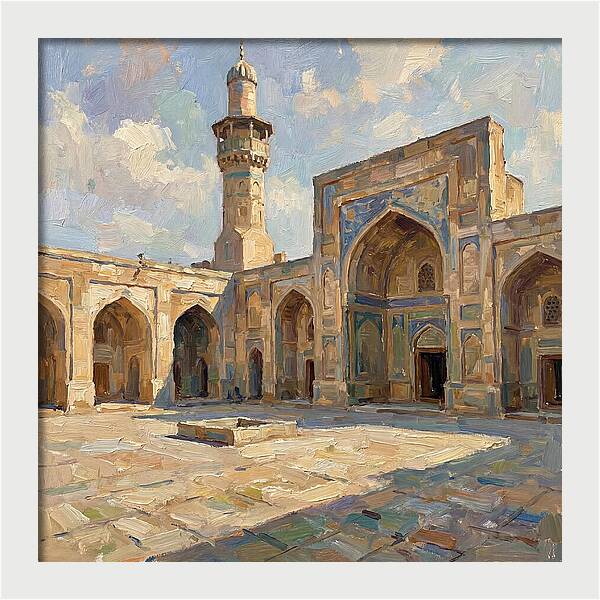 Historic Mosque Courtyard