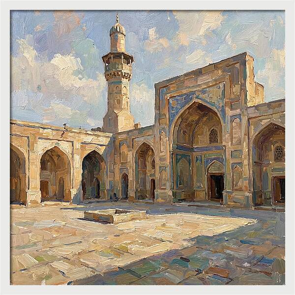 Historic Mosque Courtyard
