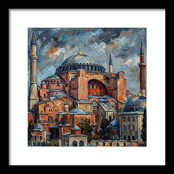 Historic Mosque In Expressionist Style