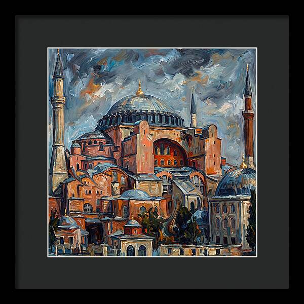 Historic Mosque In Expressionist Style