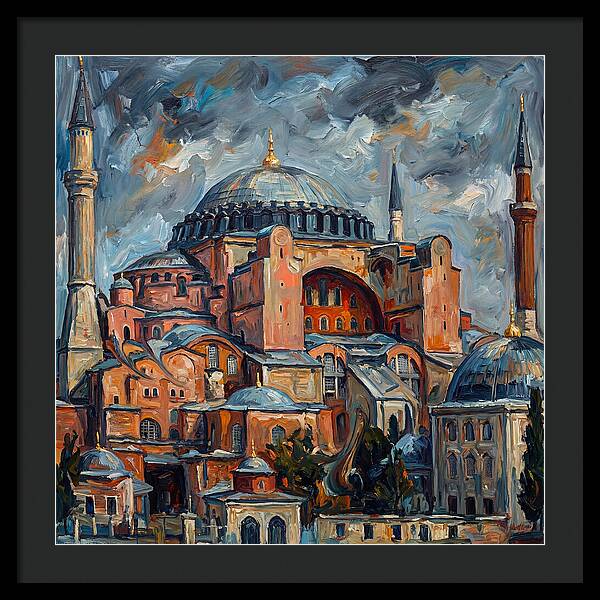 Historic Mosque In Expressionist Style