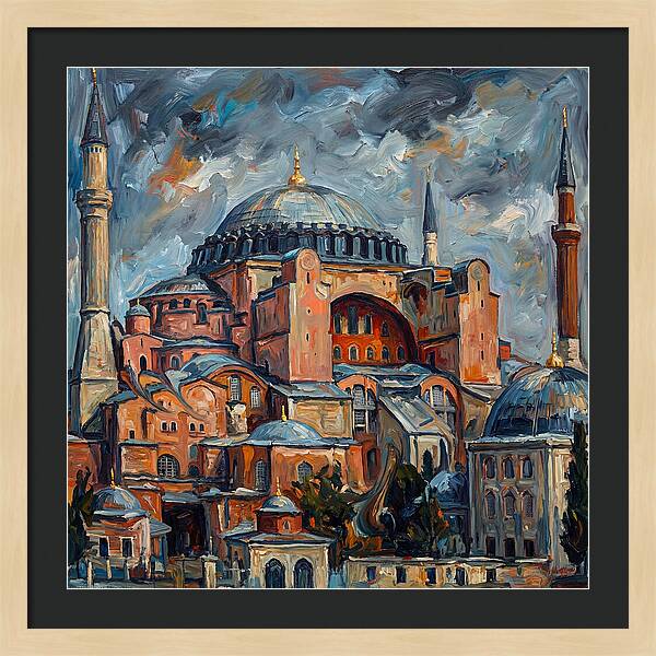 Historic Mosque In Expressionist Style