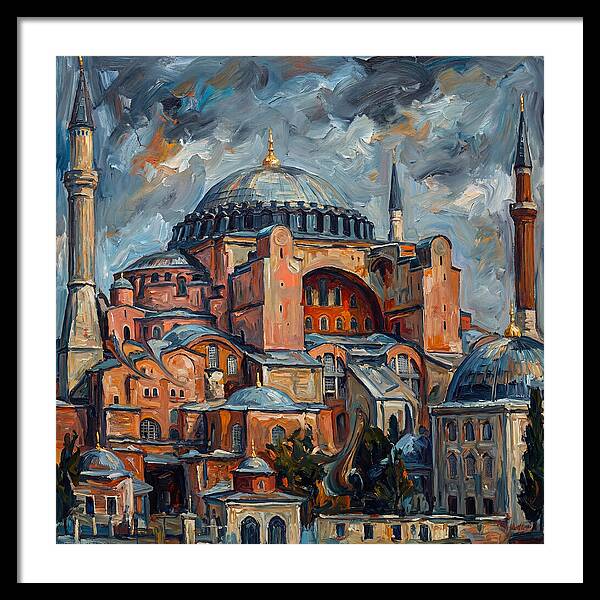 Historic Mosque In Expressionist Style
