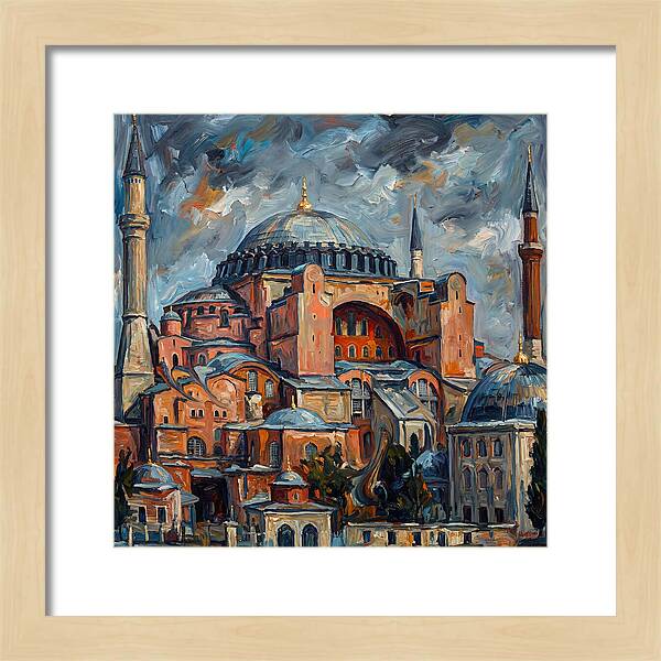 Historic Mosque In Expressionist Style