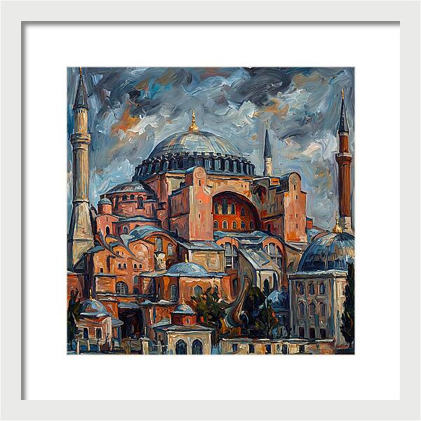 Historic Mosque In Expressionist Style