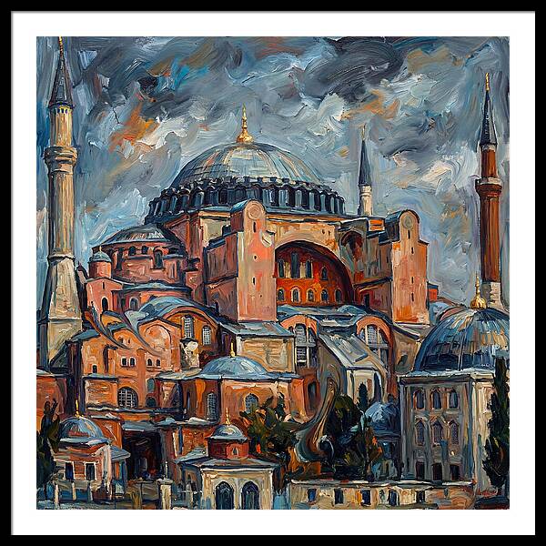 Historic Mosque In Expressionist Style