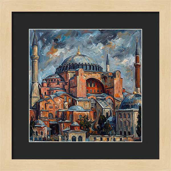 Historic Mosque In Expressionist Style