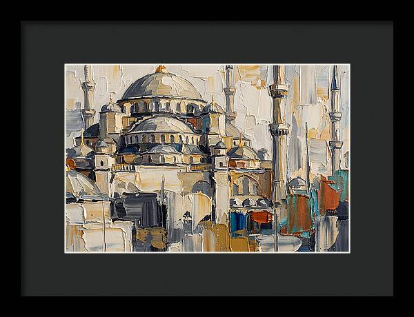 Historic Mosque In Palette Knife Style