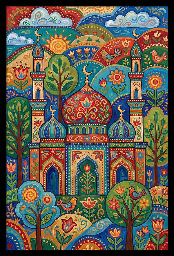 Historic Mosque Surrounded By Nature