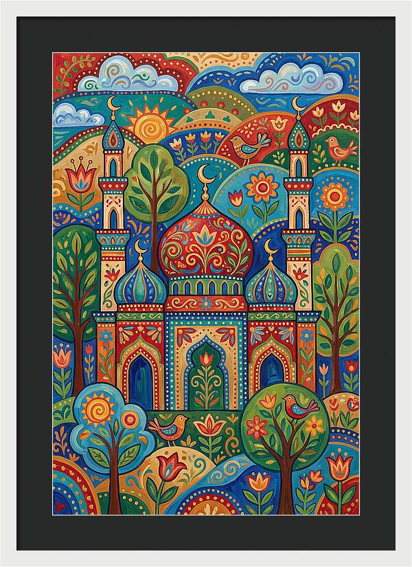 Historic Mosque Surrounded By Nature