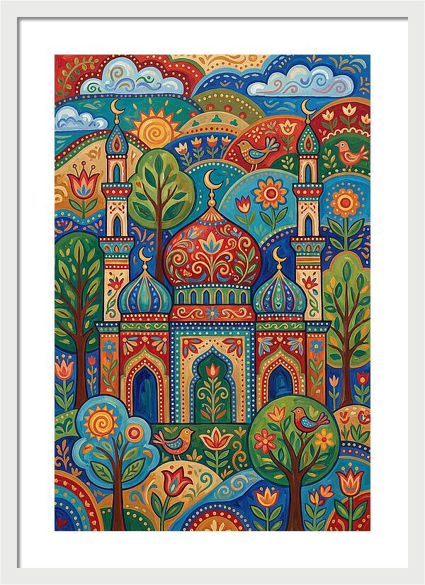 Historic Mosque Surrounded By Nature