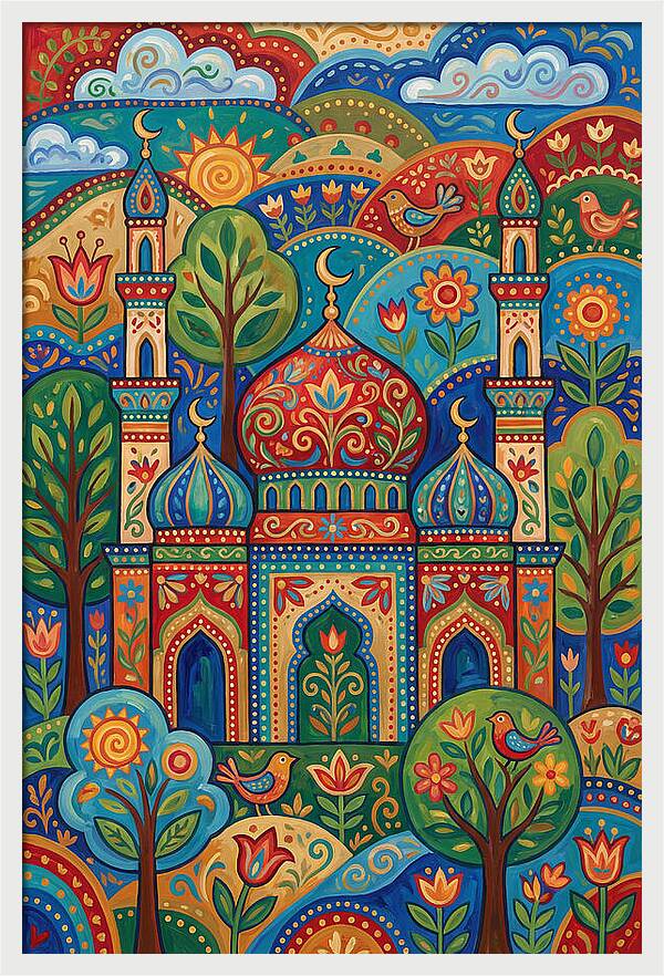 Historic Mosque Surrounded By Nature
