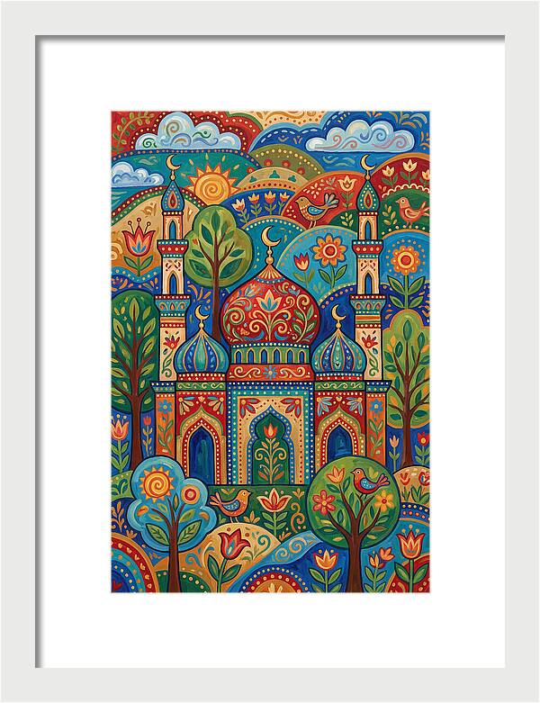 Historic Mosque Surrounded By Nature