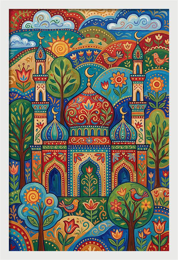 Historic Mosque Surrounded By Nature
