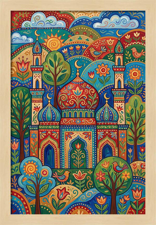 Historic Mosque Surrounded By Nature