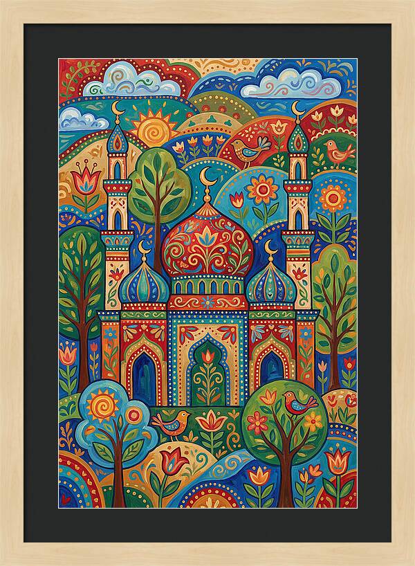 Historic Mosque Surrounded By Nature