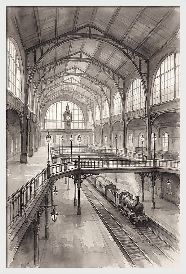 Historic Train Station Interior