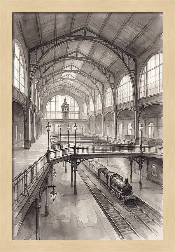 Historic Train Station Interior