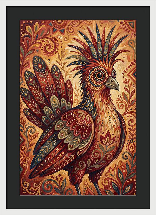 Hoatzin Folk Art