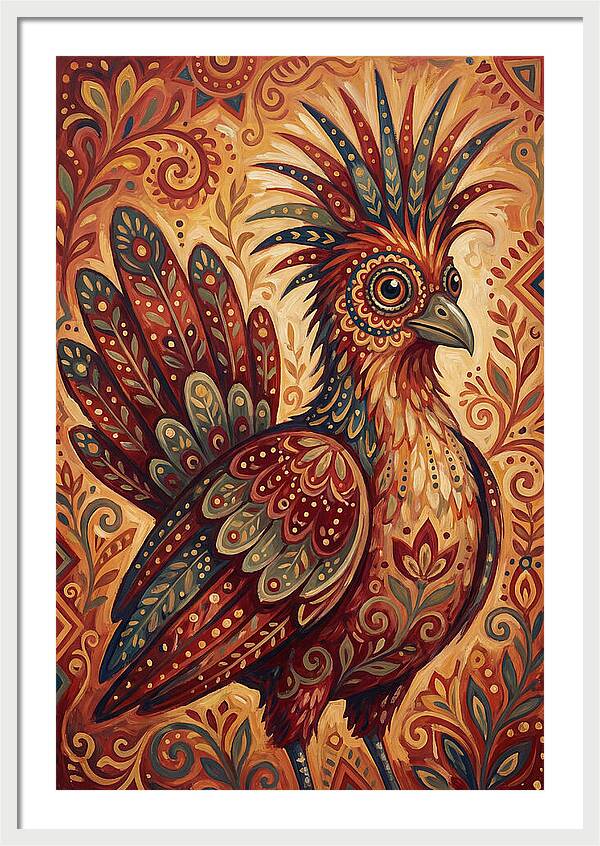 Hoatzin Folk Art