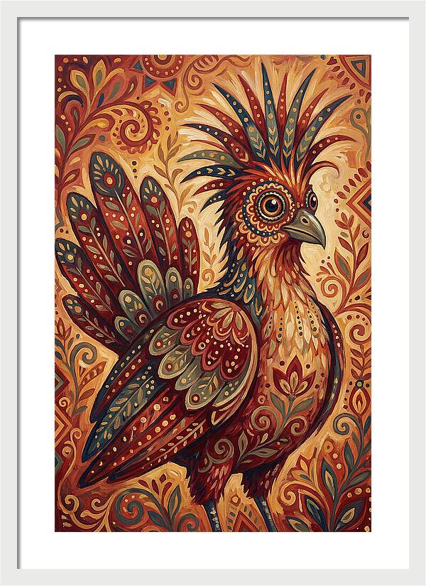 Hoatzin Folk Art