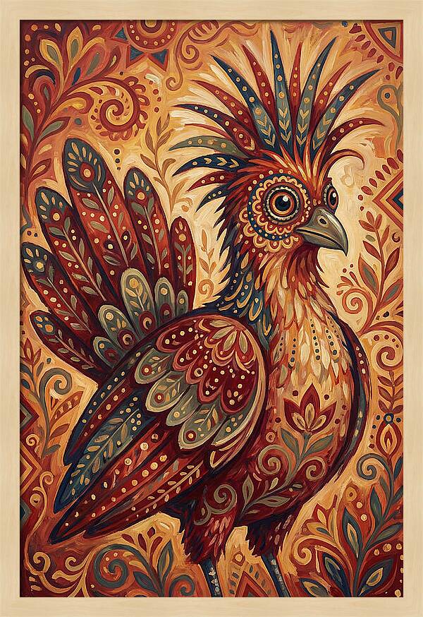 Hoatzin Folk Art