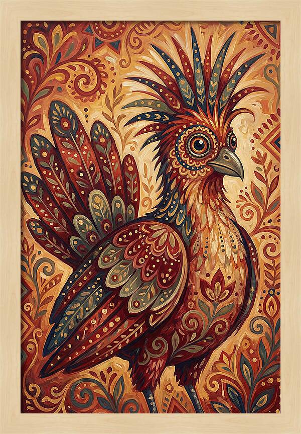 Hoatzin Folk Art