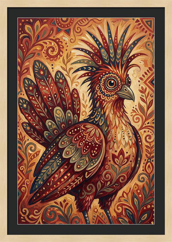 Hoatzin Folk Art