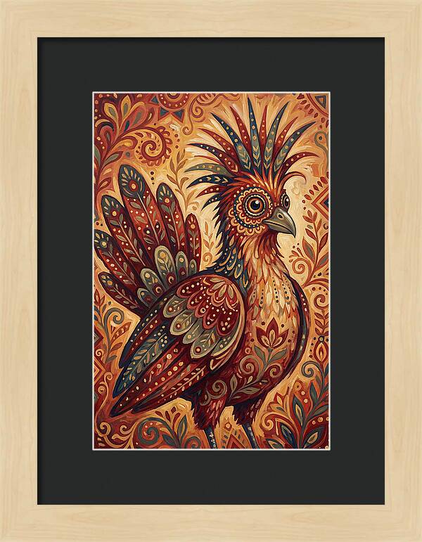 Hoatzin Folk Art