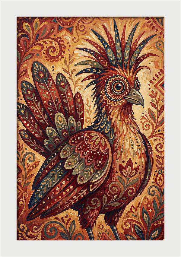 Hoatzin Folk Art