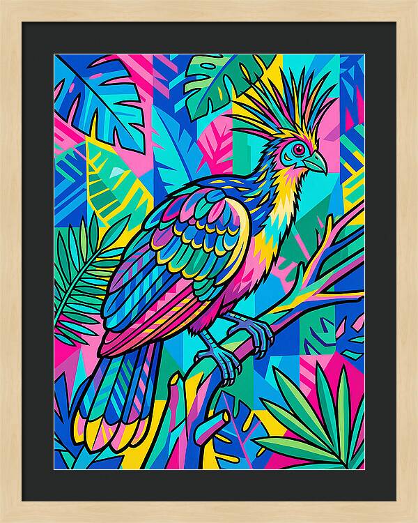 Hoatzin In Vibrant Colors
