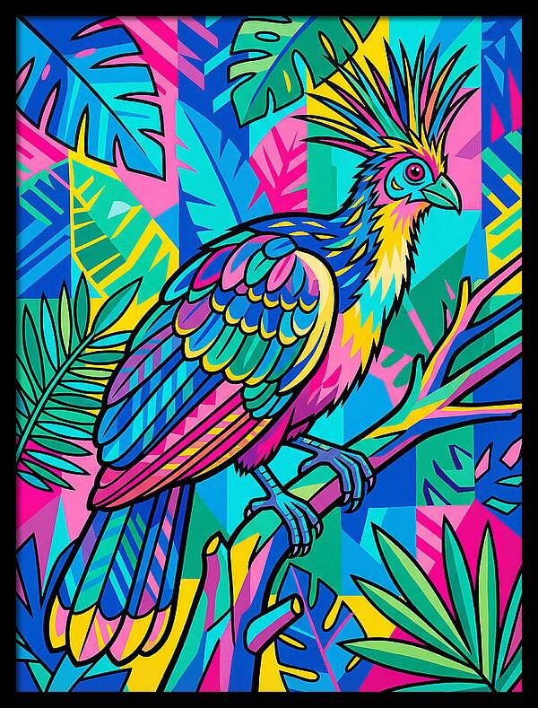 Hoatzin In Vibrant Colors
