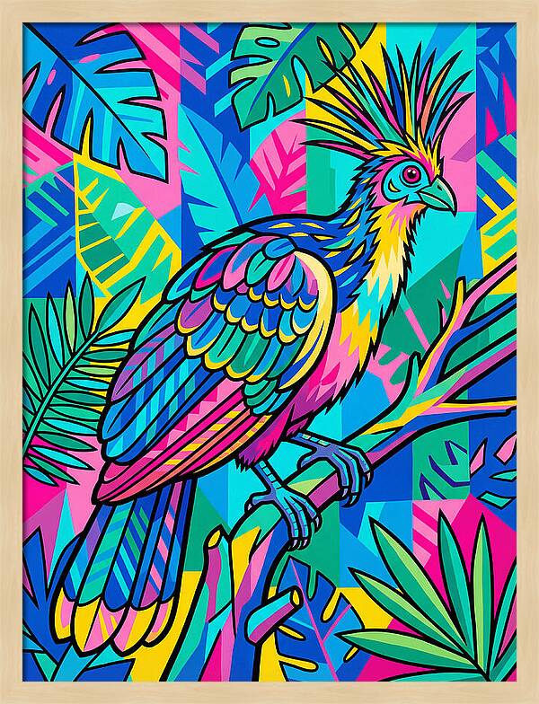 Hoatzin In Vibrant Colors
