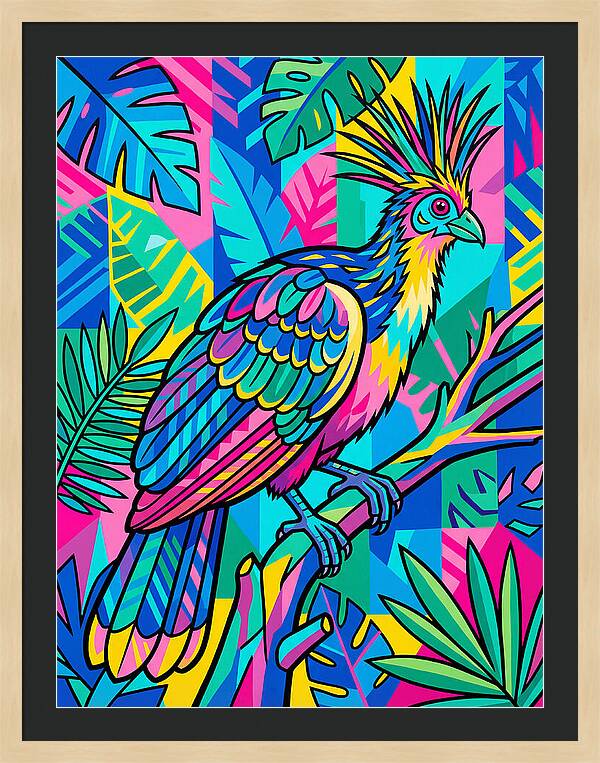 Hoatzin In Vibrant Colors