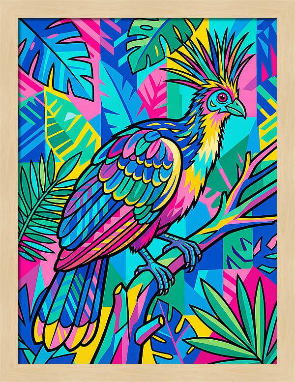 Hoatzin In Vibrant Colors