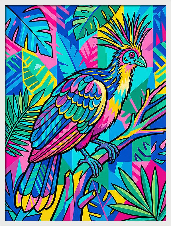 Hoatzin In Vibrant Colors