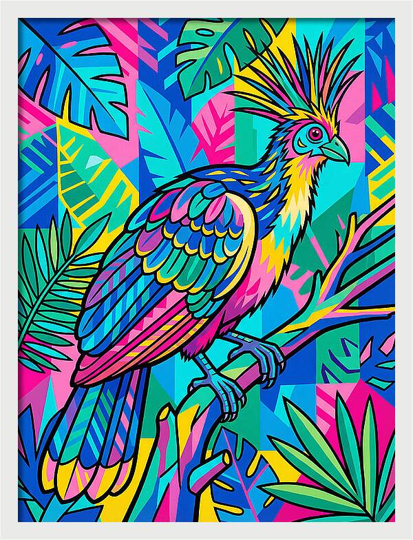 Hoatzin In Vibrant Colors