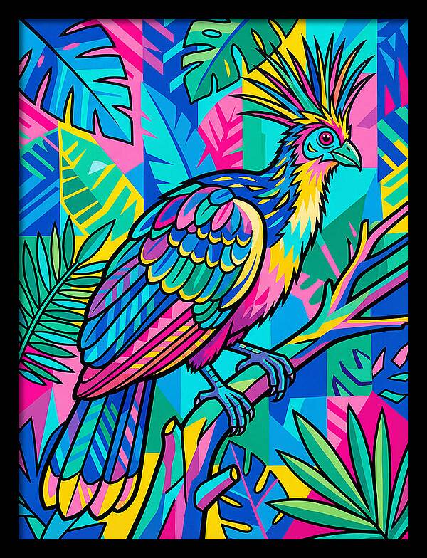Hoatzin In Vibrant Colors