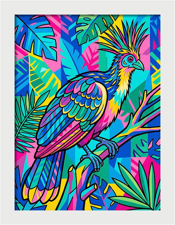 Hoatzin In Vibrant Colors