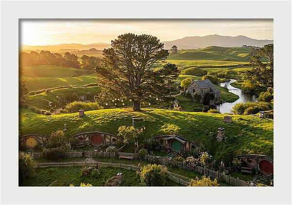 Hobbiton At Golden Hour
