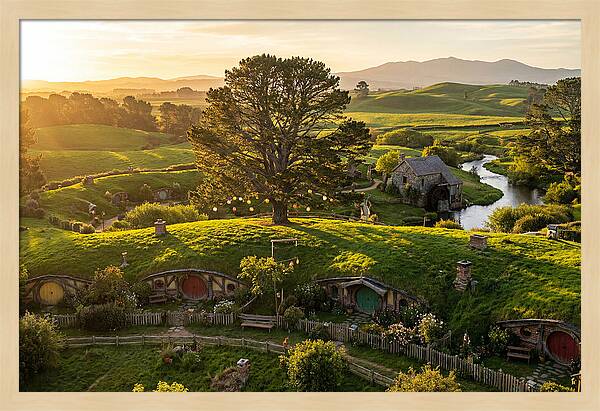 Hobbiton At Golden Hour